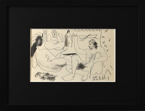 Pablo Picasso (1881-1973), Z cyklu „Le Déjeuner sur l'herbe” (Śniadanie na trawie) , 1962