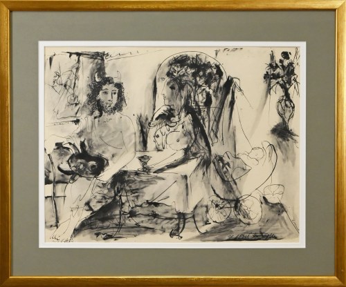 Pablo Picasso (1881-1973), Jeune faune, femme et enfant, z serii 