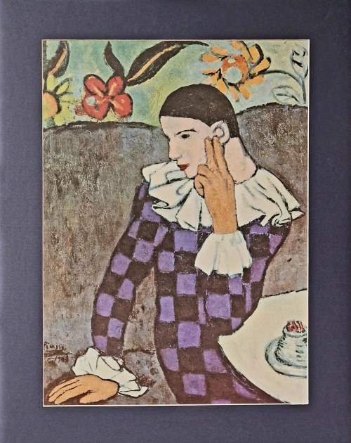 Pablo Picasso (1881-1973), Zamyślony Arlekin, 1976 (1901 - okres błękitny)