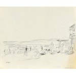 Wojciech WEISS (1875-1950), Na plaży w Nicei