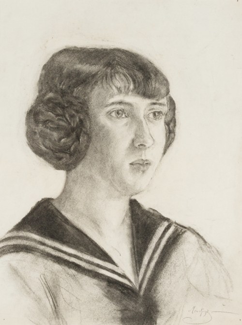 Maurycy (Maurice) MĘDRZYCKI (Mendjizki) (1890- 1951), Portret młodej kobiety, ok. 1910-1915