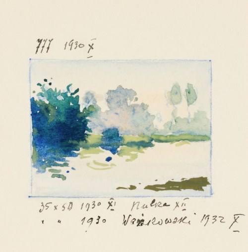 Soter August JAXA-MAŁACHOWSKI (1867-1952), Nad stawem, 1930