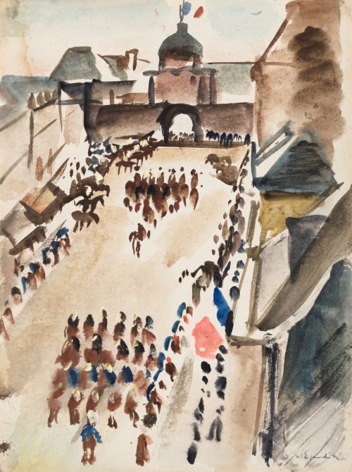 Willy EISENSCHITZ (1889-1974), Parada z okazji Dnia Bastylii, ok. 1930