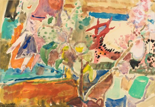 Kazimierz PODSADECKI (1904-1970), Pejzaż abstrakcyjny, 1965
