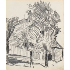 Stanisław KAMOCKI (1875-1944), Wiejski kościółek w drzewach, lato 1903