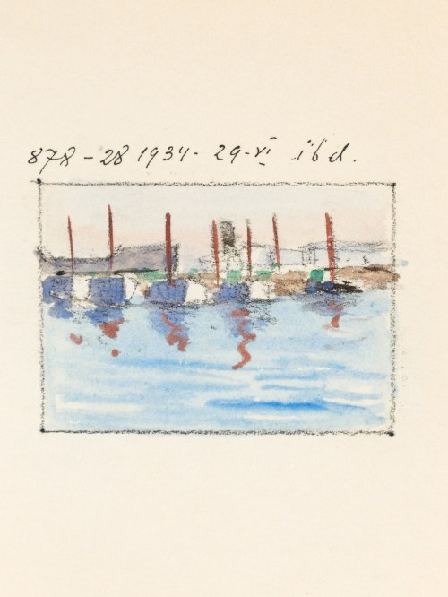 Soter August JAXA-MAŁACHOWSKI (1867-1952), Port w Gdyni, 1934