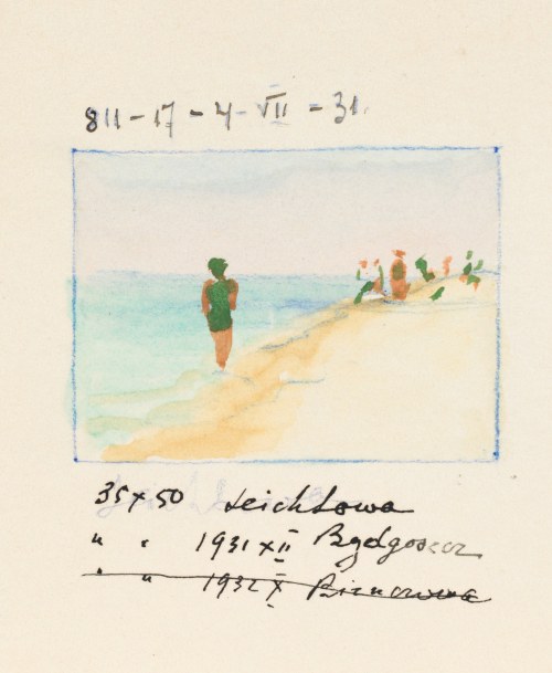 Soter August JAXA-MAŁACHOWSKI (1867-1952), Na plaży, 1931