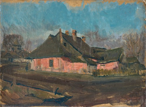 Józef PIENIĄŻEK (1888-1953), Wiejskie chaty