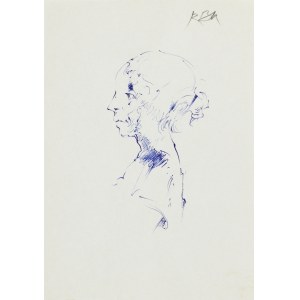 Roman BANASZEWSKI (1932-2021), Szkice popiersia kobiety z lewego profilu