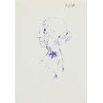 Roman BANASZEWSKI (1932-2021), Szkice popiersia kobiety z lewego profilu