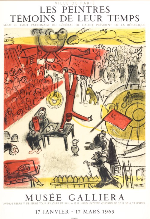 Marc CHAGALL (1887-1985), Revolution, 1963 (Poster for the exhibition „Les Peintres Témoins de Leurs Temps”)