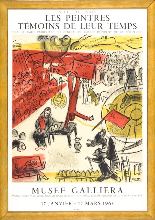 Marc CHAGALL (1887-1985), Revolution, 1963 (Poster for the exhibition „Les Peintres Témoins de Leurs Temps”)