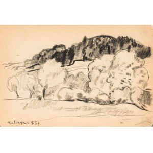 Kazimierz PODSADECKI (1904–1970), Landscape from the Vicinity of Kalwaria Zebrzydowska, September 1937