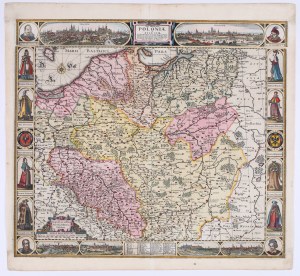 VISSCHER Claes Janszoon (1587-1652) — Haec Tabula Nova Poloniae et Silesiae. Amsterdam, 1633.