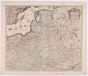 WIT Frederik de (ok. 1629-1706) — Regni Poloniae et Ducatus Lithuaniae Voliniae, Podoliae Ucraniae Prussiae, Livoniae, et Curlandiae descriptio. Amsterdam: Frederick De Wit, 1670.