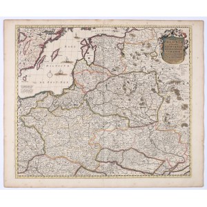 WIT Frederik de (ok. 1629-1706) — Regni Poloniae et Ducatus Lithuaniae ... Novissima et Correctissima descriptio. Amsterdam: Frederick De Wit, 1690.