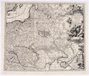 ALLARD Carel (1648-1709) — Regni Poloniae, Magni Ducatus Lithuaniae ... Tabula. Amsterdam: ok. 1697.