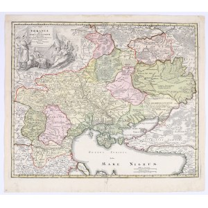 HOMANN Johann Baptist (1664-1724) — *Ukrania quae et Terra Cosaccorvm*. Nuremberg : les héritiers de Homann, vers 1745.