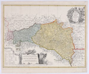GÜSSEFELD Franz Ludwig (1744-1807) — Lubomeriae et Galliciae Regni Tabula Geographica. Norymberga: Spadkobiercy Homanna, 1775.