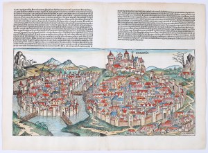 SCHEDEL Hartmann (1440-1514) — [Widok Krakowa]. Norymberga: Anton Koberger, 2 lipca 1493.