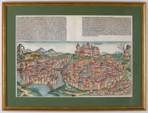 SCHEDEL Hartmann (1440-1514) — [Widok Krakowa]. Norymberga: Anton Koberger, 2 lipca 1493.