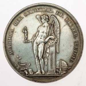 MEDAL, BELGIJSKA KRÓLEWSKA AKADEMIA NAUK, LITERATURY I SZTUKI, 1882