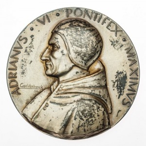 MEDAL, PAPIEŻ HADRIAN VI, Belgia, Katolicki Uniwersytet w Lowanium, 1959