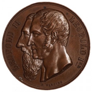 MEDAL, 50 LAT DYNASTII BELGIJSKIEJ, 1881