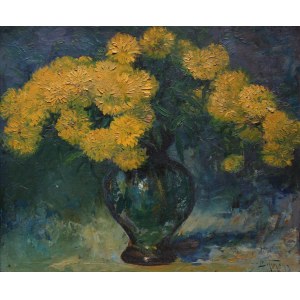 Abraham Behrman (1876-1942), Rudbekie w wazonie