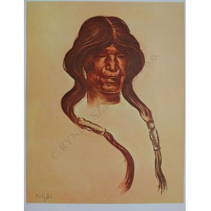 Bolesław Cybis wg (1895-1957), Old Woman. Hopi Tribe(z teki „Folio One of American Indian” pl.8, 1970, no 258/1000)