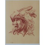 Bolesław Cybis wg (1895-1957), Vanished Dreams. Yuma Tribe(z teki „Folio One of American Indian” pl.9, 1970, no 258/1000)
