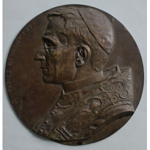 Czesław Makowski (1873-1921), Medalion Papież Benedykt XV