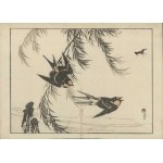 Kono Bairei, Swallows (from the “Bairei Gafu” series, 1905)