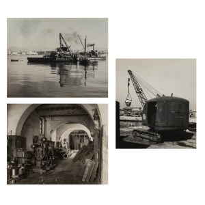 Bruno Miniati, Bruno Miniati (1889–1974) – Untitled (Livorno Port), 1950s