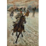 Jerzy Kossak (1886–1955), “Charge of the Uhlans of the 4th Uhlan Regiment of the Kingdom of Poland”