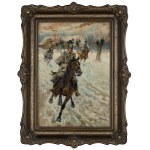 Jerzy Kossak (1886–1955), “Charge of the Uhlans of the 4th Uhlan Regiment of the Kingdom of Poland”