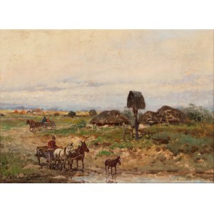 Adam Setkowicz (1876–1945), Leaving the Village