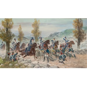 Edward Mesjasz (1929–2007), The Charge in the Somosierra Gorge, 1992