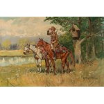 Mieczysław Krzyżak (1914–1984), "A Polish Uhlan on the Field of Battle"