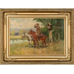 Mieczysław Krzyżak (1914–1984), "A Polish Uhlan on the Field of Battle"