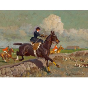 Zygmunt Rozwadowski (1870 - 1950), « Chasse à courre »