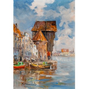 Eugeniusz Dzierżencki (1904 - 1990), Gdańsk. Długie Pobrzeże i Żuraw