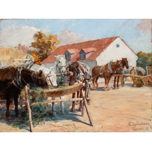 Emil Lindeman (1864–1945), A Break on the Journey, 1896