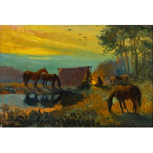 Jerzy Potrzebowski (1921–1974), By the Campfire