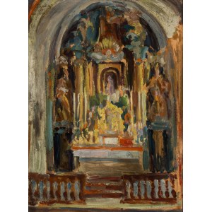 Tadeusz Cybulski (1878–1954), „Hlavní oltář v Černichově“, 1918