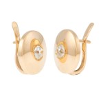 Earrings, France (import mark), first half of the 20th century
