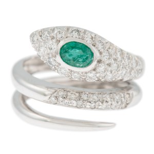 Snake-shaped ring, Italy, Naples, second half of the 20th century