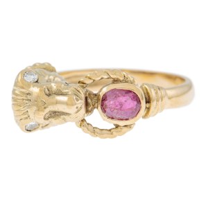 Ring with a lion motif, Austria, Vienna, 1920s