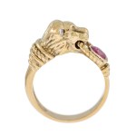 Ring with a lion motif, Austria, Vienna, 1920s