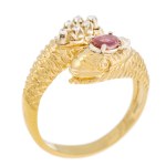 Ring with a snake motif, first half of the 20th century